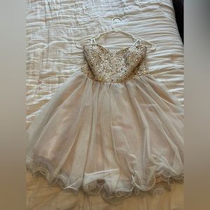 Size 9 champagne formal dress